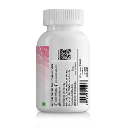 Unived PCOS Fert, 3.6:1 Myo-Inositol to D-Chiro-Inositol with Natural Caronisitol®, Supports Healthy Ovarian Function, One Month Supply