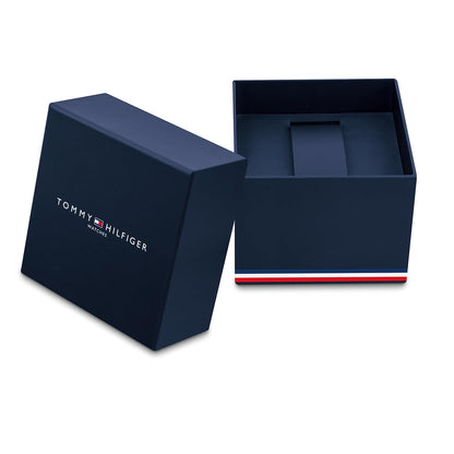 Tommy Hilfiger Stewart with Quartz Multifunction Analog Navy Dial Navy Leather Strap Watch for Men - TH1710747W