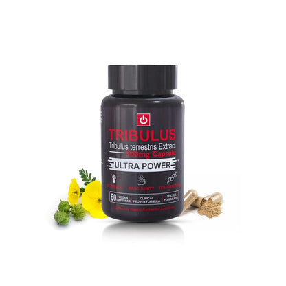 PurshVeda Tribulus Vegan Capsules-500MG | Pack of 60 | Energy & Strength Support