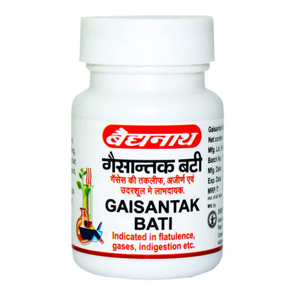 Baidyanath Gaisantak Bati - 50 Tablets - Ayurvedic Supplement for Acidity & Stomach Health