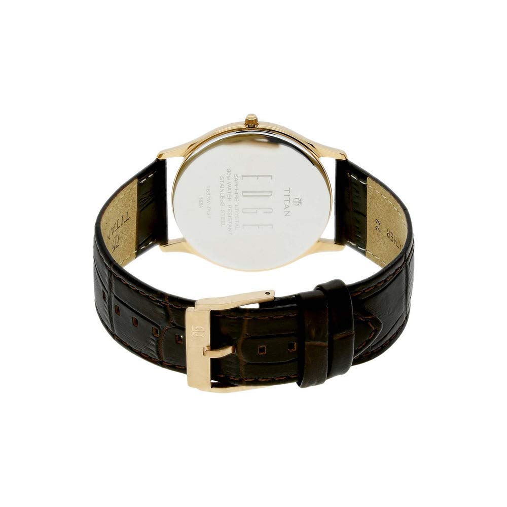 Titan Edge Analog Brown Dial Men's Watch-NN1683WL01/NP1683WL01- image 4