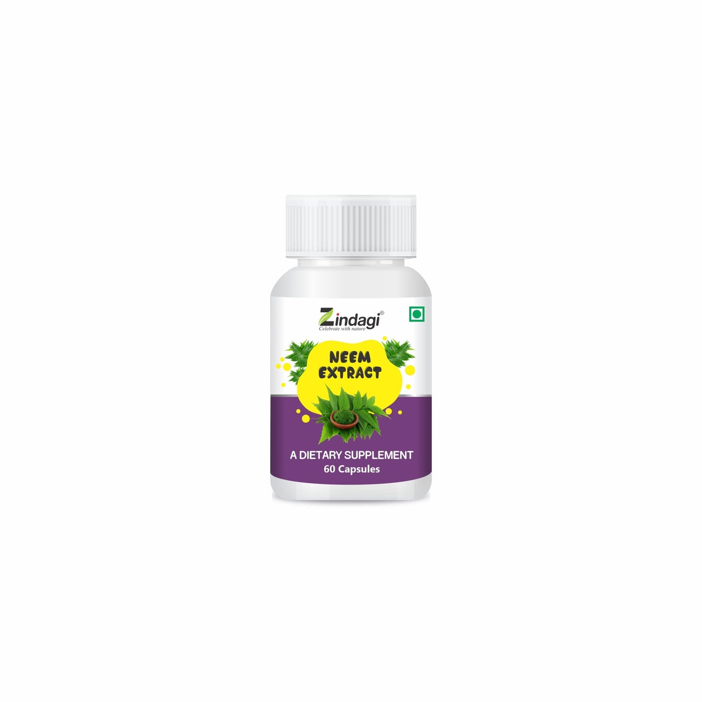 ndagi 100% Pure Neem Extract Capsules With Turmeric Extract With Curcumin - Powerful Antioxidant Capsules (Combo Pack)