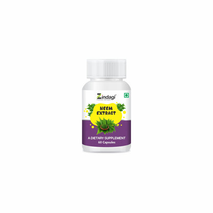 ndagi 100% Pure Neem Extract Capsules With Turmeric Extract With Curcumin - Powerful Antioxidant Capsules (Combo Pack)