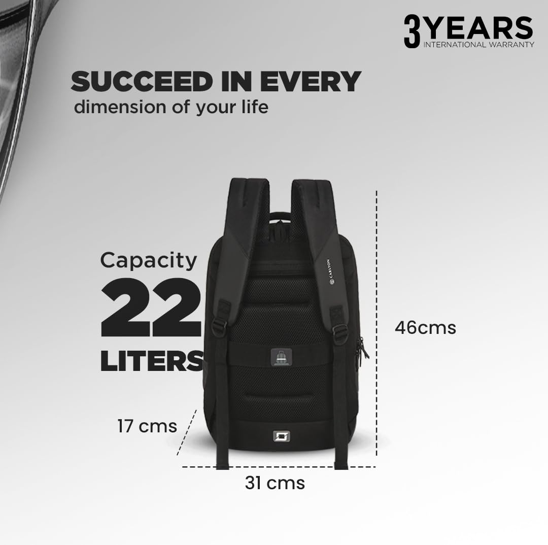 CARLTON Laptop Backpack 22L With Rain Cover, Pockets for Hard drive, Pa- image 7
