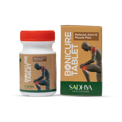Bonicure Tablets | Sadhya Healthcare | Ayurvedic Joint and Muscle Support | Supports Comfort, Flexibility and Mobility | Daily Bone and Joint Wellness | 60 Tablets