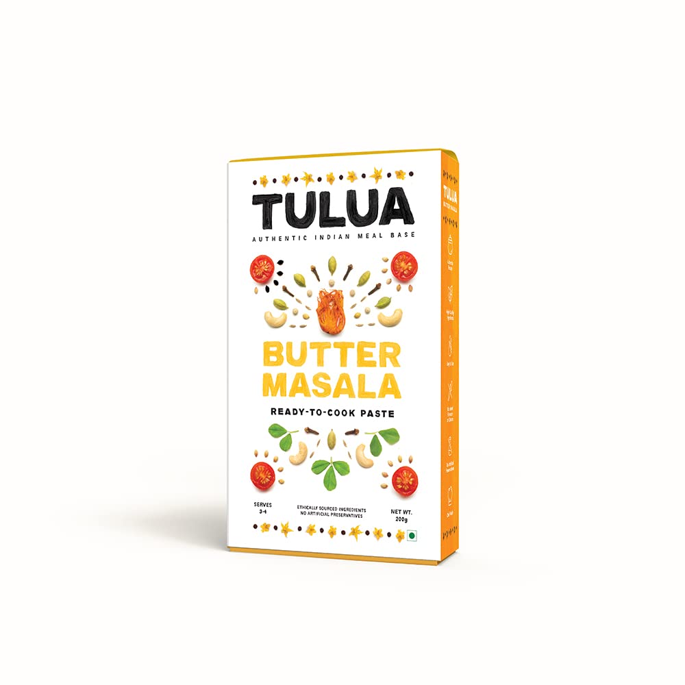 Tulua Butter Masala Ready to Cook Paste | Cooking Paste | 1 Pack serve 4-6 | No Preservatives | 160 gms