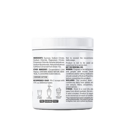 Unived Elite Hydration Mix | Essential Electrolytes and Betaine for Optimal Hydration & Fluid Uptake | Hydration Multiplier | Low Calorie Hydration Drink | 16 Servings - Lime Buzz (Caffeinated)