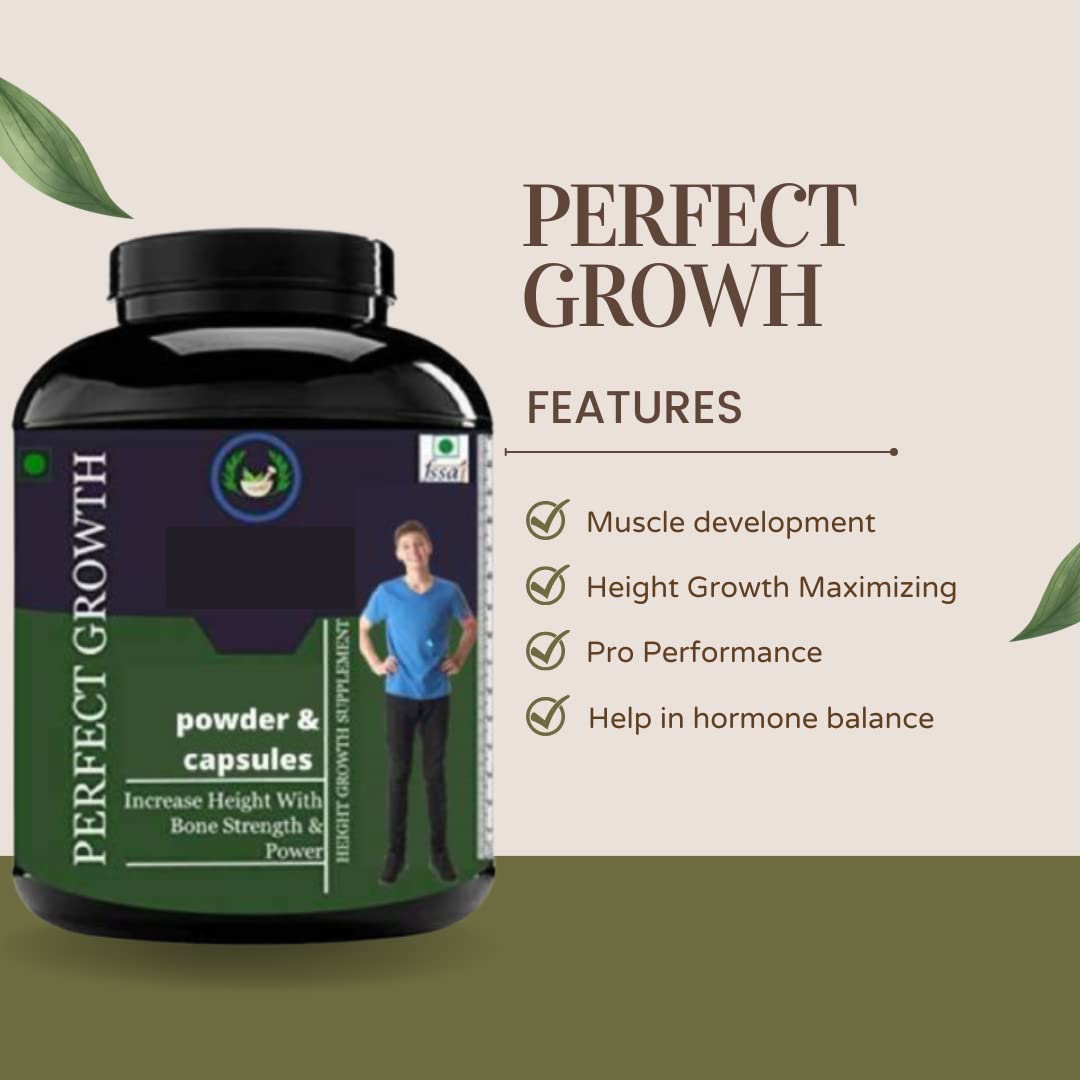 Secure Healthcare | Perfect Growth | Increase Body Strength | Height Growth | Body Growth Bones | Capsule | 30 No | Pack of 1