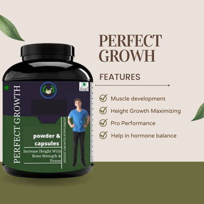 Secure Healthcare | Perfect Growth | Increase Body Strength | Height Growth | Body Growth Bones | Capsule | 30 No | Pack of 1