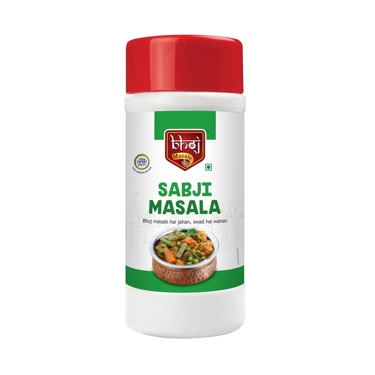 Bhoj Masale Sabji Masala Powder Net 450GM | Spices with Natural Ingredients For Healthy and Delicious Cooking. No colour, no preservatives, no onion & no garlic (Jain Masale)