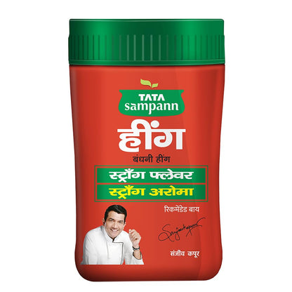 Tata Sampann Turmeric Powder With Natural Oils, 500g & Tata Sampann Hing (Bandhani Hing), Recommended by Chef Sanjeev Kapoor, Compounded Asafoetida, 50g