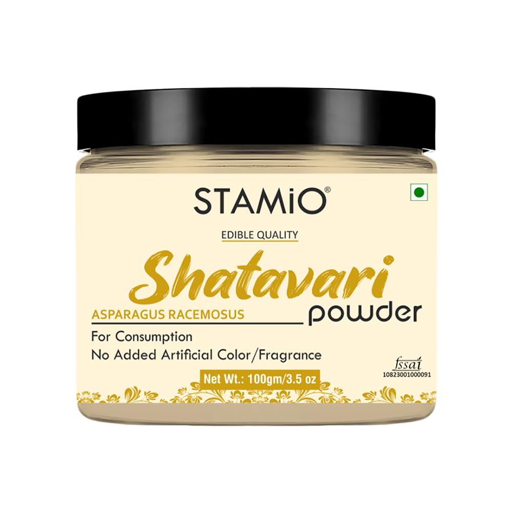 STAMIO Shatavari Root Powder 100 gm | Asparagus racemosus | Satavari Kizhangu Po
