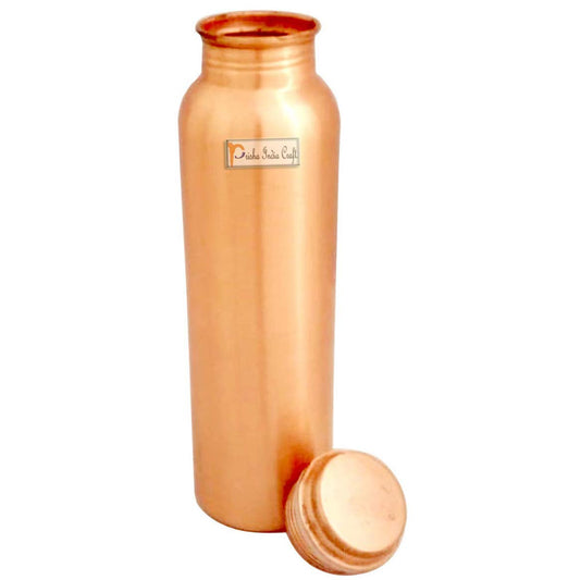 Prisha India Craft Pure Copper Bottle, Capacity 600 ML, 1 Piece