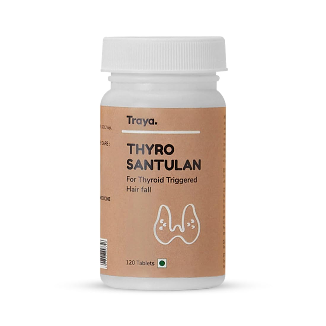 Traya Thyro Santulan- Ayurvedic Thyroid Supplements To Manage Thyroid Weight Loss | Boosts Metabolism, Hormonal Balance & Promotes Hair Growth | Consists of Bhringraj, Triphala, Guggulu | 120 Tablets