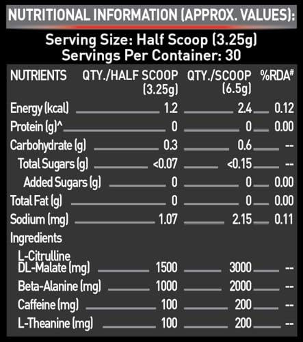 MuscleBlaze Pre Workout 200 Xtreme (Berry Bolt, 30 Servings, 100g) | 20- image 5