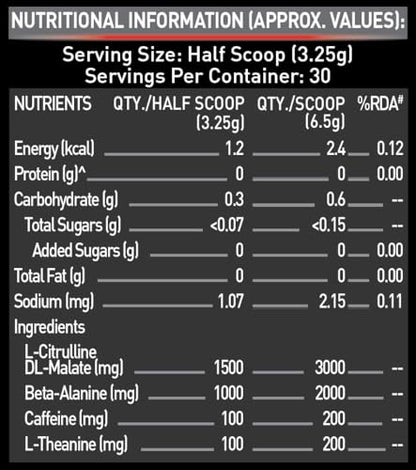 MuscleBlaze Pre Workout 200 Xtreme (Berry Bolt, 30 Servings, 100g) | 20- image 5