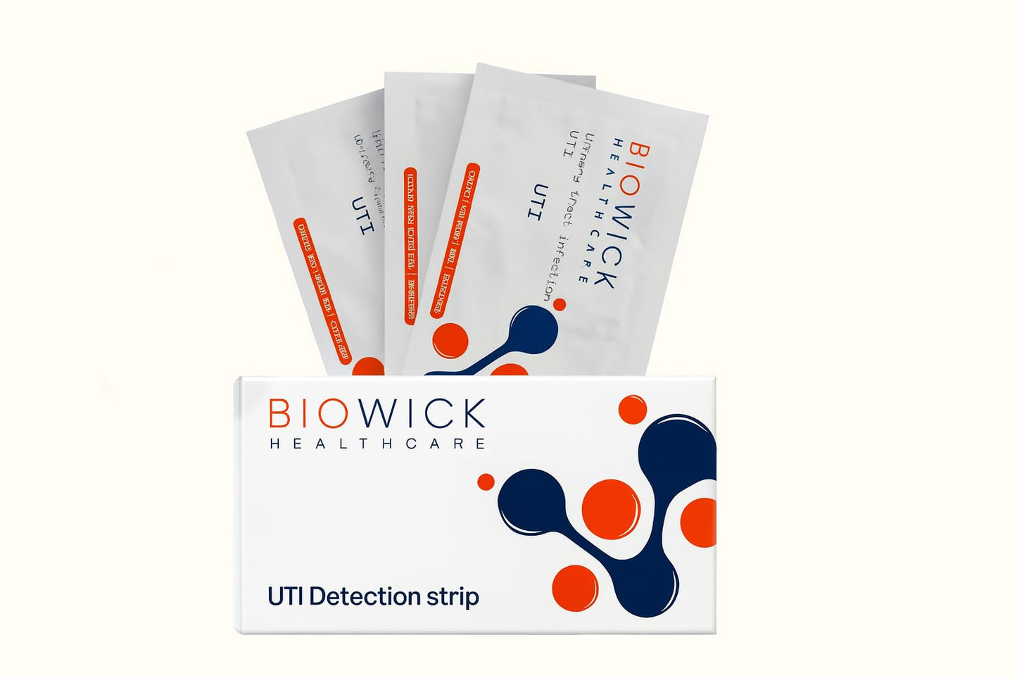 Biowick UTI Home Test Kit | 3 Urine Test Strips | Early UTI Detection at Home | Clinically Tested | Tests Leukocytes & Nitrites | Hygienic & Accurate | Self-Testing Kit | Ideal for Women & Seniors