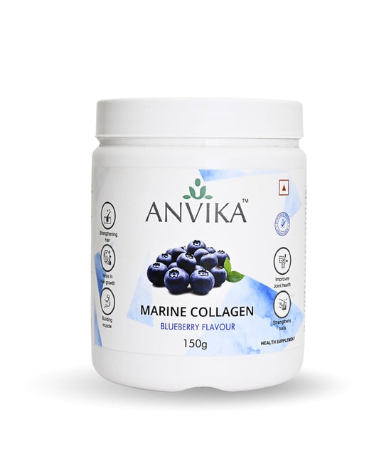 Marine Collagen Peptides Supplement, Blueberry Flavour, 150g