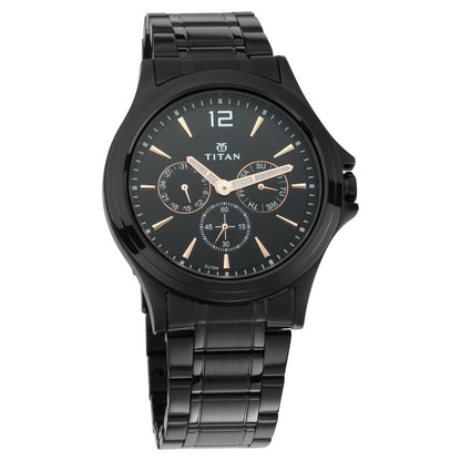 Titan All Black Analog Black Dial Men's Watch NM1698NM01/NN1698NM01/NP1698NM01