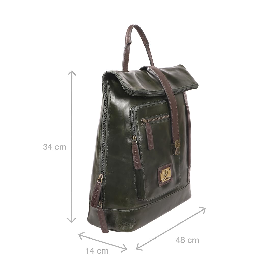 Hidesign Uncle Ho 03 - Cherokee/Mel Ranch - Men's Backpack - Jungle/Brown - L