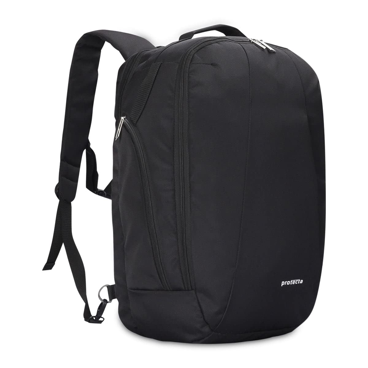 Protecta Proposed Merger Convertible Backpack Office Bag – with external laptop compartment and space for clothes and accessories for work or leisure trips - Black