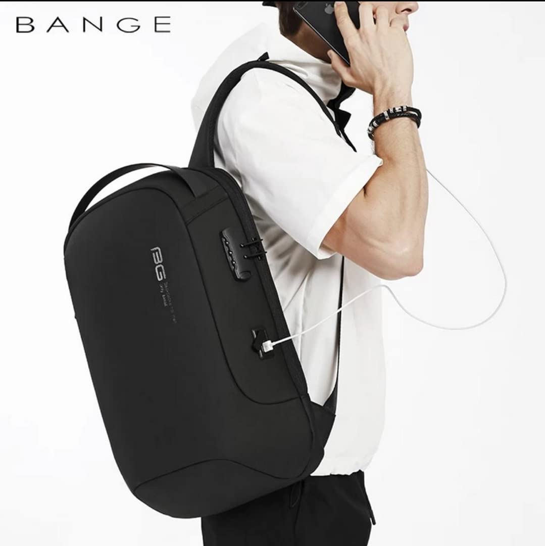 BANGE Water Resistant Anti-Theft Unisex Travel Laptop Backpack With Usb- image 8