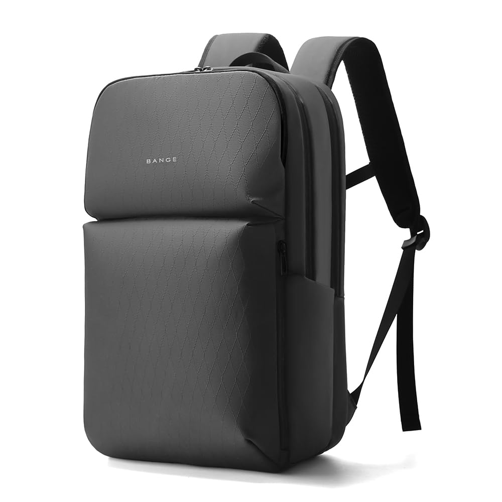 Red Lemon BANGE MetroGuard Laptop Backpack | 27L Water-Resistant Travel Bag | Anti-Theft Backpack for Men & Women | Fits 15.6" & 16" Laptops | Office, College, Business & Travel Bag (Grey)