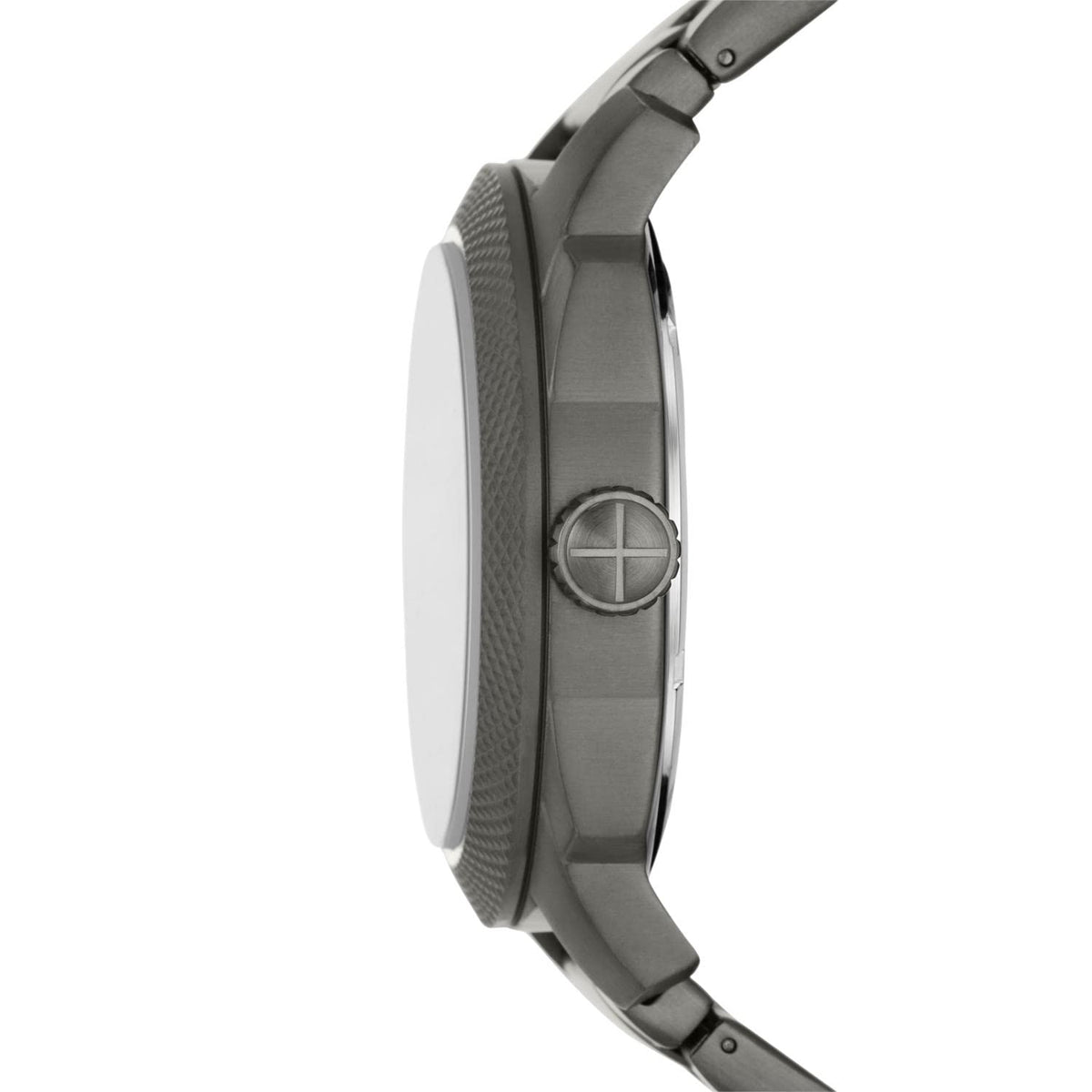 Fossil Stainless Steel Machine Analog Black Dial Grey Strap Men's Watch-Fs5970