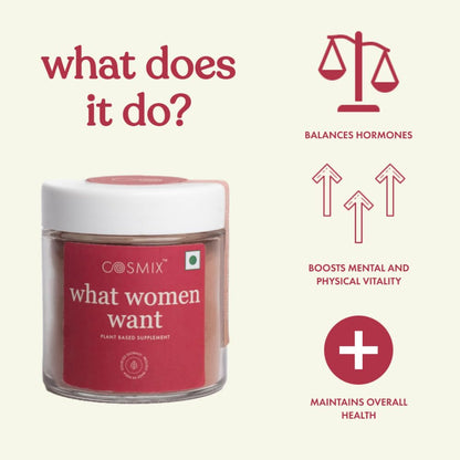 Cosmix What Women Want | For Women's Hormonal Health | Supports PCOS, C- image 6