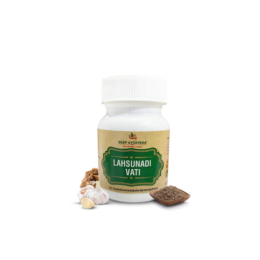 Lasunadi Vati Ayurvedic Tablets | Digestive Wellness Support | Helps Maintain Healthy Digestion & Appetite | Traditional Herbal Formula | 40 Tablets