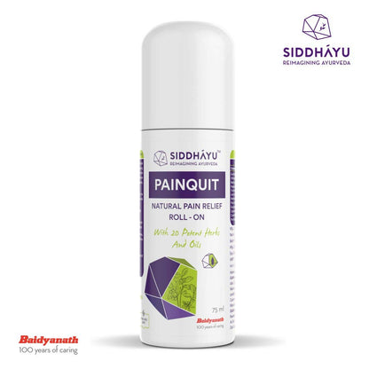 Siddhayu Painquit Roll-On - 75ml (From the house of Baidyanath) I Joint Pain Relief I Back Pain Roll On