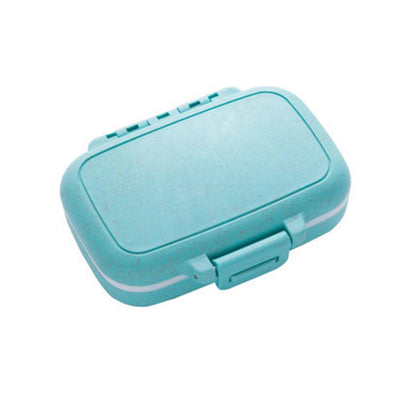 JAZZY PEARLS® 2xpill S Box Mini Portable Pills Organizer Case for Fish Oil Supplements Daily Bluepill Boxes Pill Cases Health Care Health