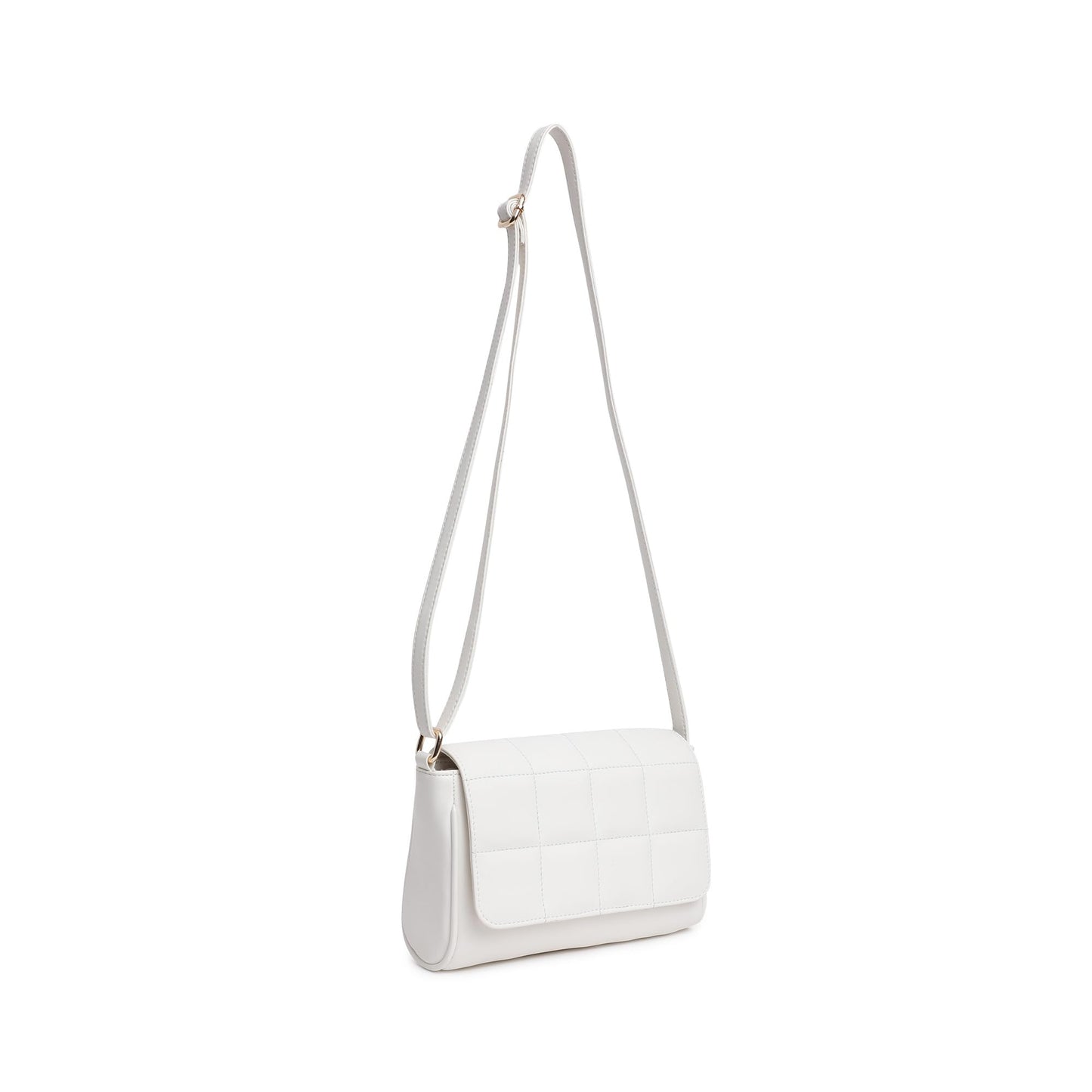 Fastrack Quilted Sling Bag for Women | Chic Crossbody Bag for Girls, Ladies, Women | Spacious Bag with Slip Pocket Made of Faux Leather