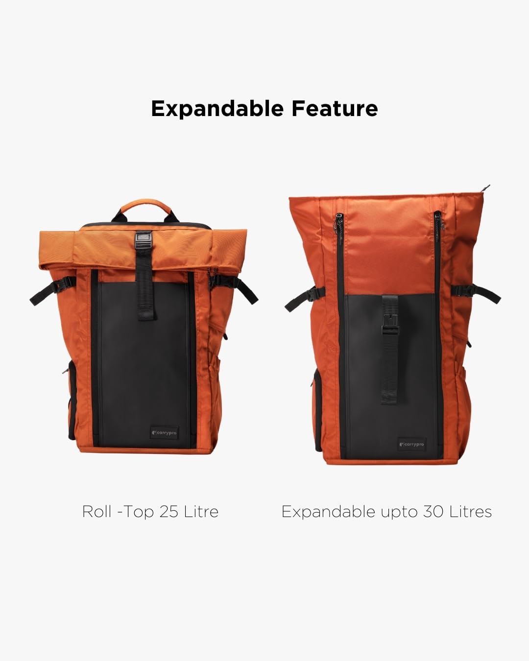 CarryPro HOBO25 V3.0 (Rust Orange), Everyday Workation Laptop Backpack(- image 4