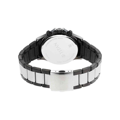 Titan Men Metal Analog Silver Dial Watch-Np1870Km01/Np1870Km01, Band Co- image 3