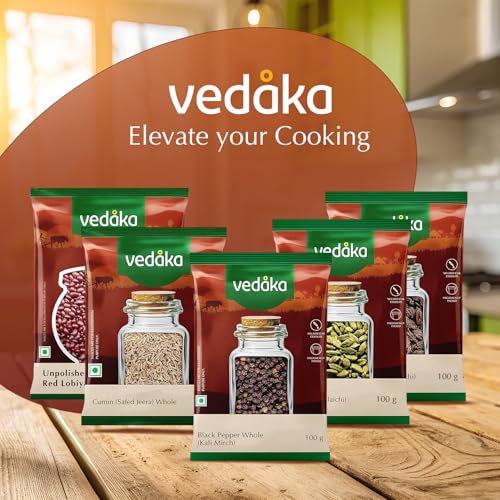Amazon Brand - Vedaka Black Peppercorn (Kali Mirch), 100g