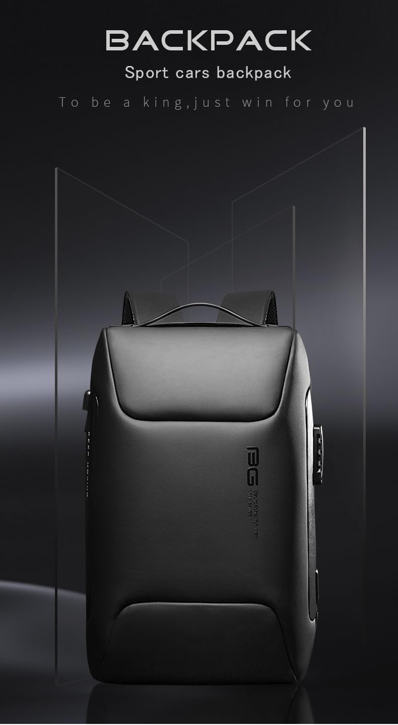 BROGBUS New Anti Thief Laptop Bag Backpack Fits for 15.6 inch Laptop Backpack Multifunctional Backpack WaterProof for Business Shoulder Bags (Grey)