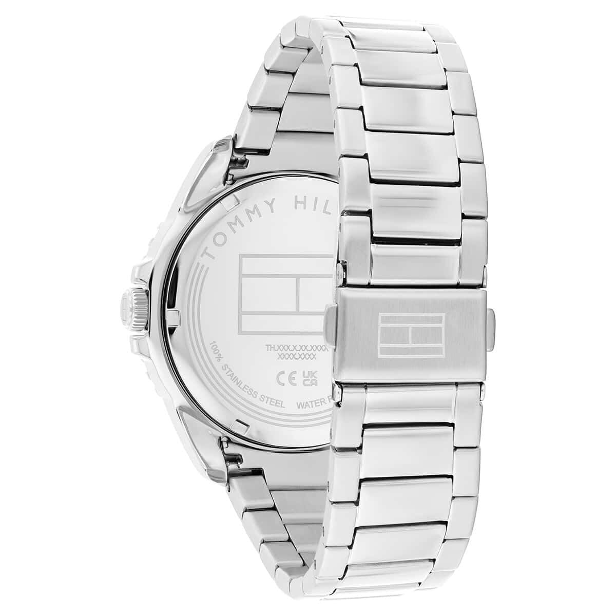 Tommy Hilfiger Oceanic Quartz Analog with Black Dial Silver Stainless Steel Strap Watch for Men - TH1792203