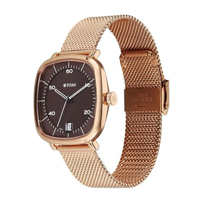 Titan Analog Brown Dial Men's Watch-1885WM01- image 4