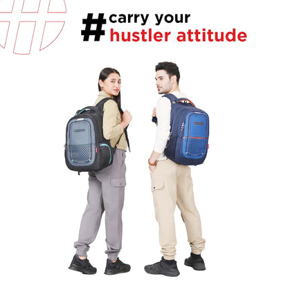 HARISSONS Verge 15.6 Inch Laptop Backpack for Men & Women (Blue) | 36Lt- image 6