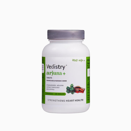 Vedistry Arjuna Tablets for Heart | Promotes Heart Health | Bone Health and Blood Pressure | Ayurvedic Enrich With Pippali | Controls Cholesterol Level | Pack of 1