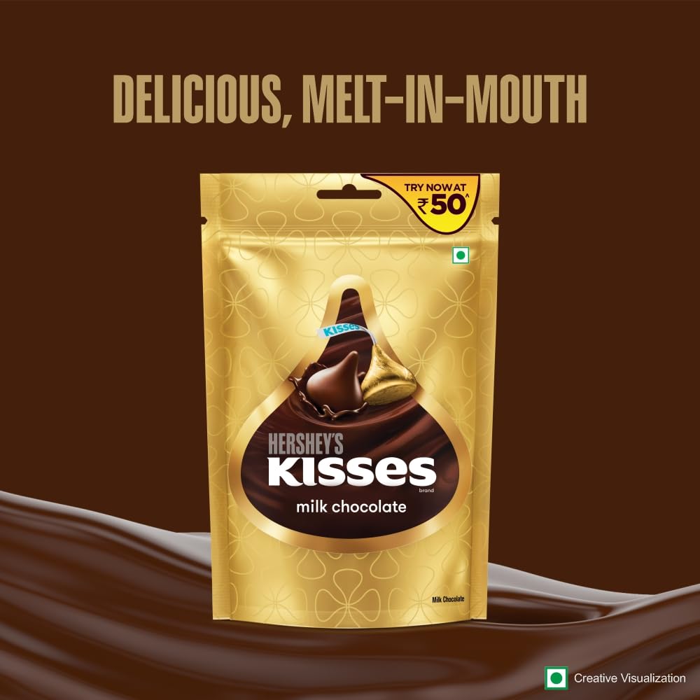 HERSHEY'S Kisses Vegetarian Milk Chocolate,36 Grams