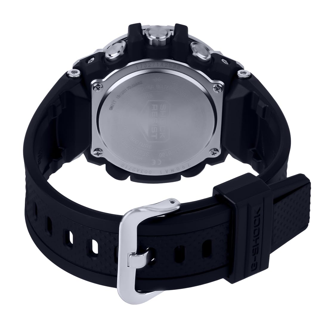 Casio G-Shock GST-B100-1ADR Metal Ip Black Analog Dial Black Resin Strap Men's Watch Tough Solar Bluetooth G789