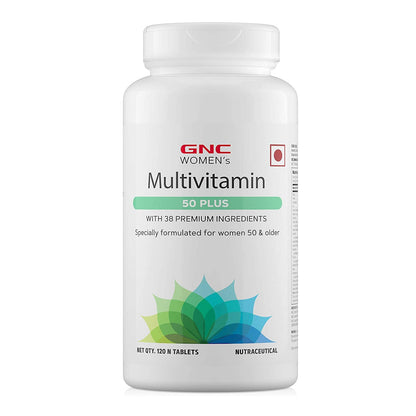 GNC Triple Strength Fish Oil (60 Softgels) & GNC Women's Multivitamin for Women 50+ (120 Tablets) Combo