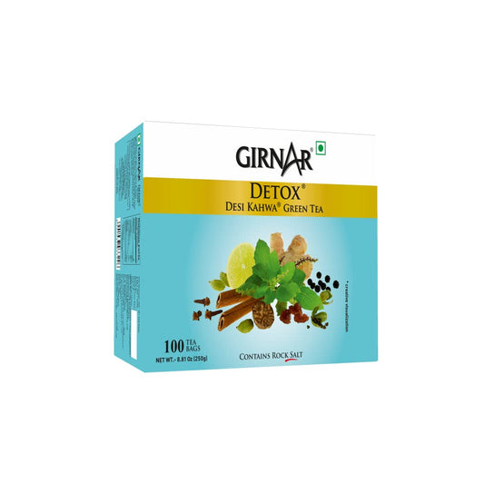 Girnar Detox Green Tea (Desi Kahwa) (100 Tea Bags)