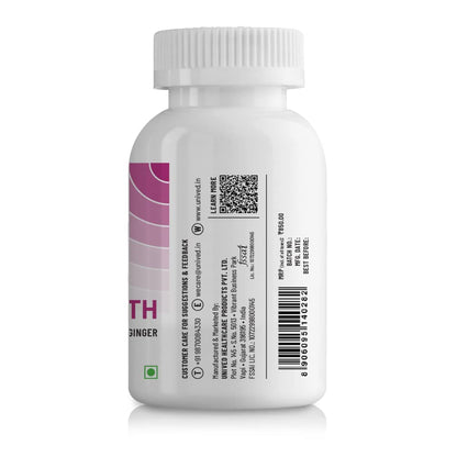 Unived Liver Health with Milk Thistle, Curcumin, & Ginger, Supports Liver Health & Detoxification, 60 Servings, 60 Vegan Capsules