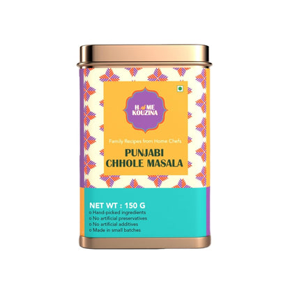 Home Kouzina Punjabi Chhole Masala - 150g | Perfect for Traditional Punjabi Chhole, Curries, and More | No Artificial Additives | Made in Small Batches | 100% Natural Ingredients