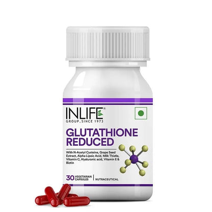 INLIFE L Glutathione 1000mg, Vitamin C, Milk Thistle, Grape Seed Extrac- image 4