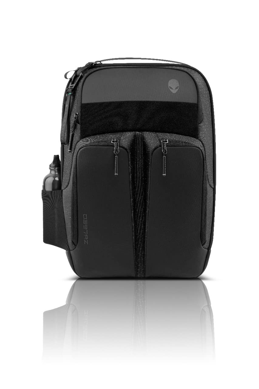 Alienware 28L Horizon Utility Backpack|Weather Resistant |Nylex, Cushioned EVA |Sternum + Shoulder Carrying Straps |Front & Mesh Pocket with 3 Year Warranty |AW523P- Color: Galaxy Weave Black.