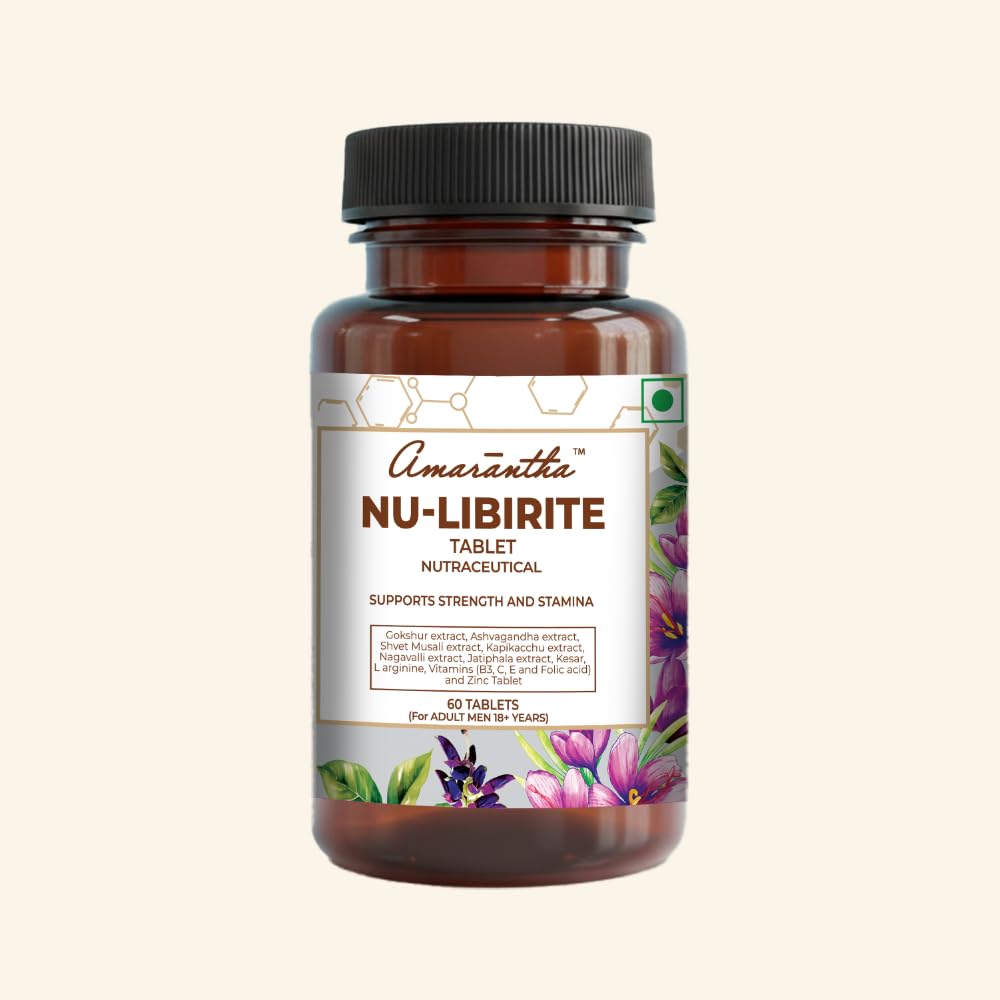 Amarantha Nu- Libirite Tablet | 60 Tablets | Supports healthy Testosterone levels